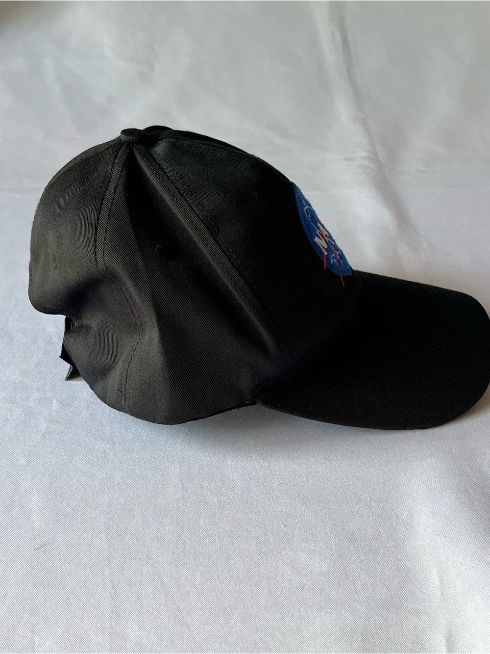Spirit NASA Embroidered Black Baseball Cap Hat One Size Adjustable